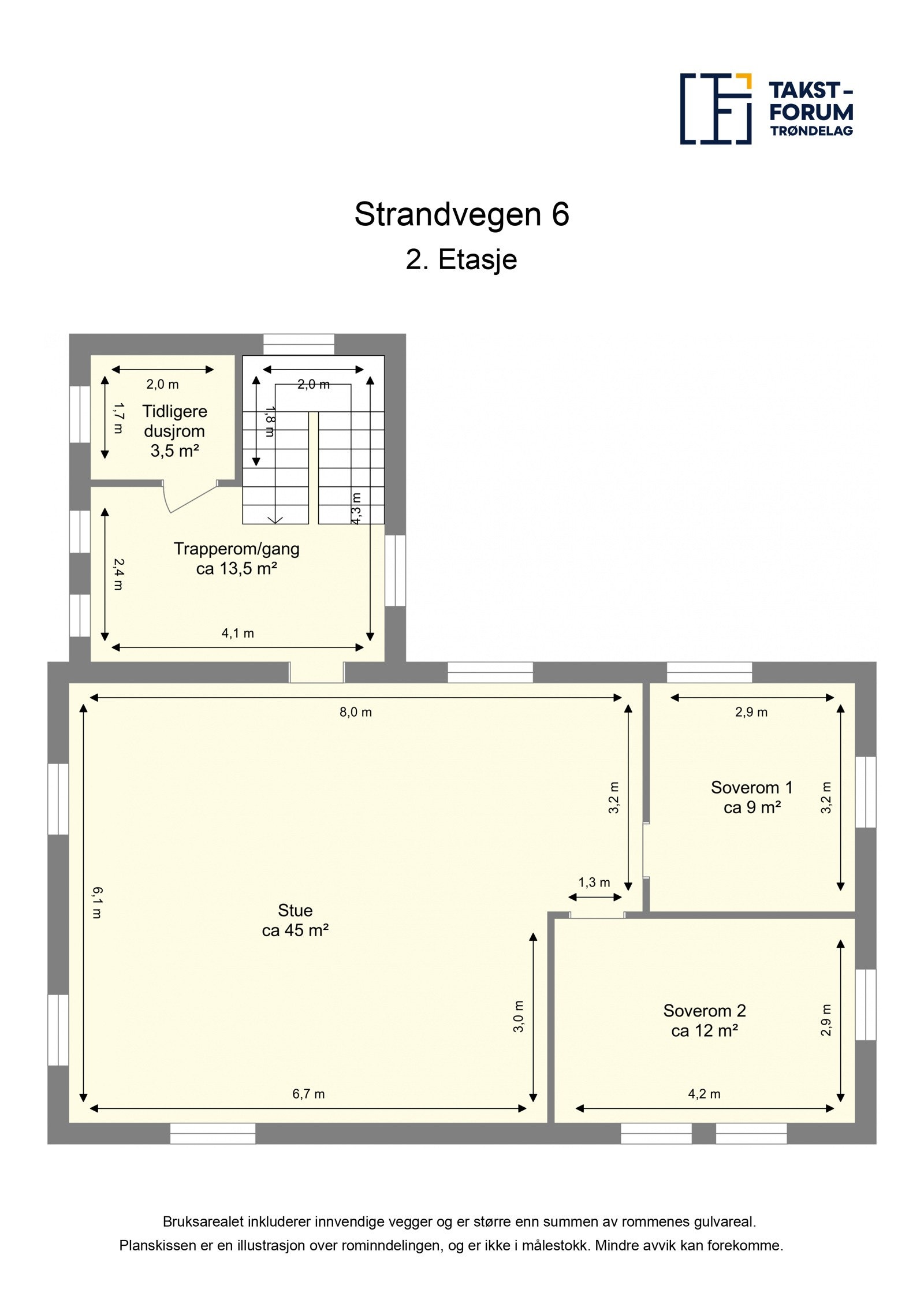 Planskisse 2. etg Galleribilde