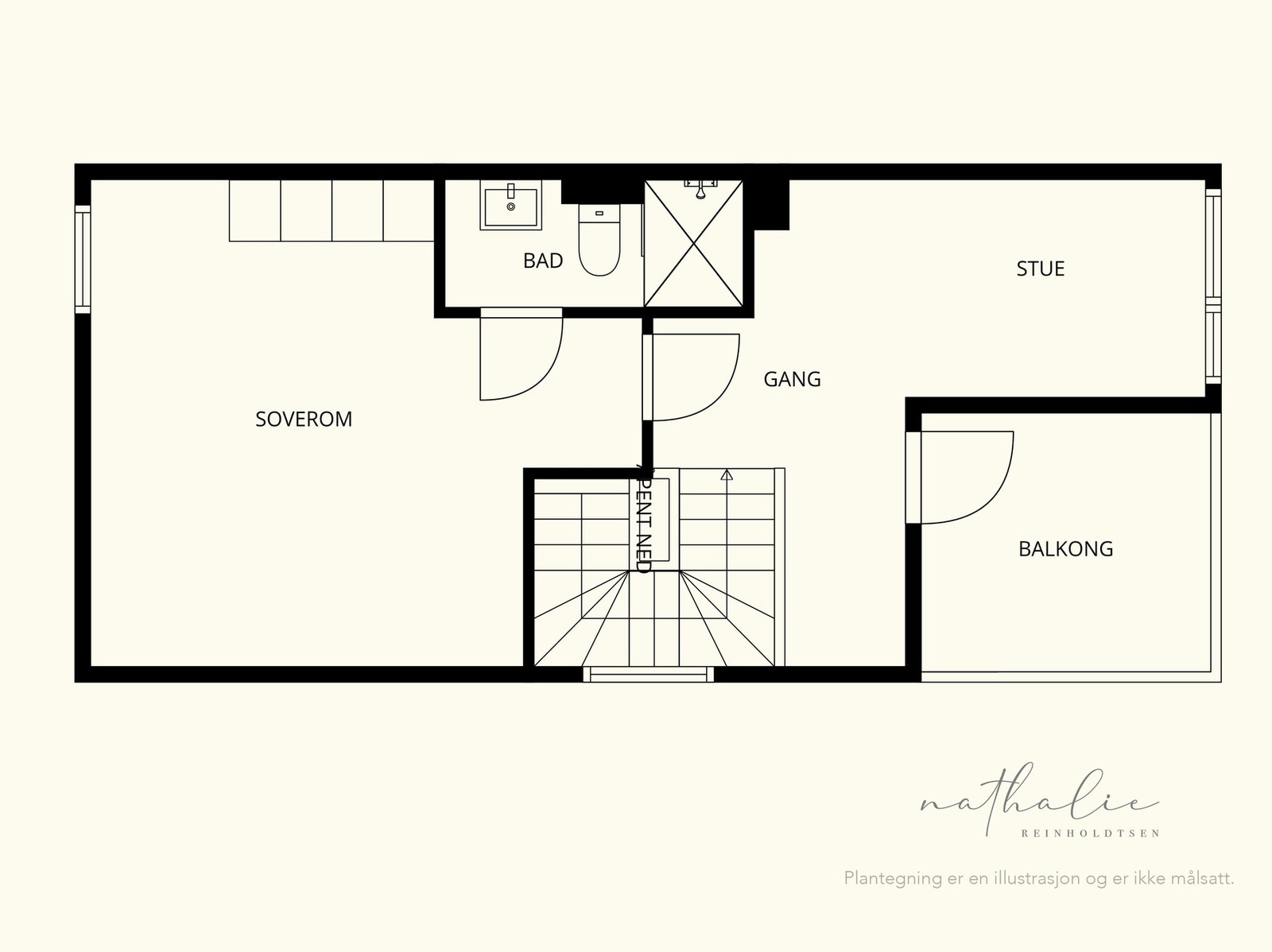 Plantegning loft. Galleribilde