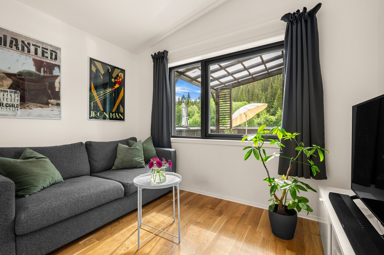 Soverom/kontor ved stua på 7m2. Galleribilde