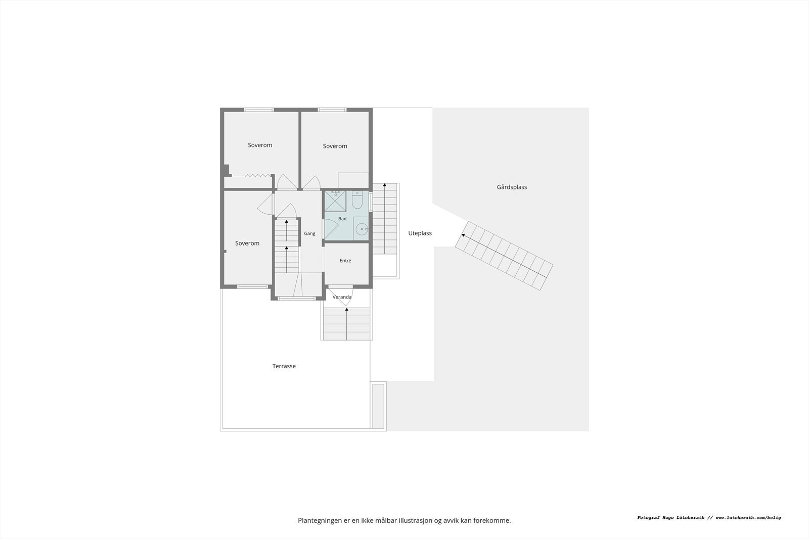 Planskisse 1. etasje Galleribilde