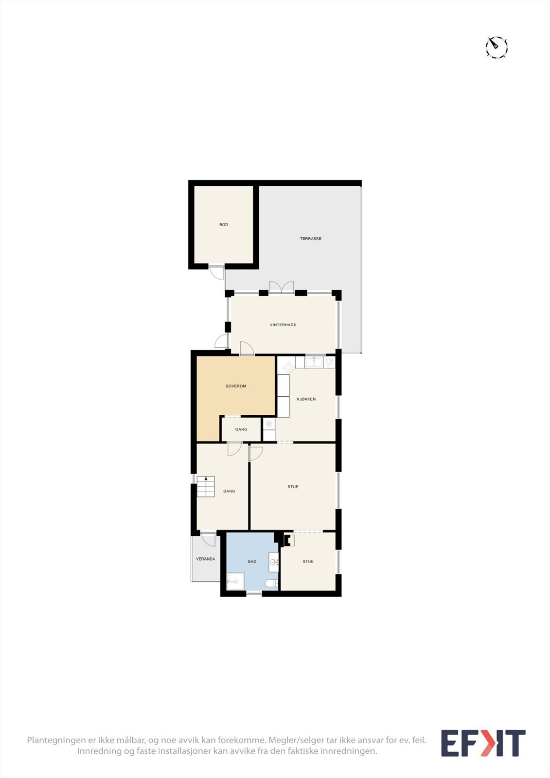 Plantegning 1.etasje Galleribilde