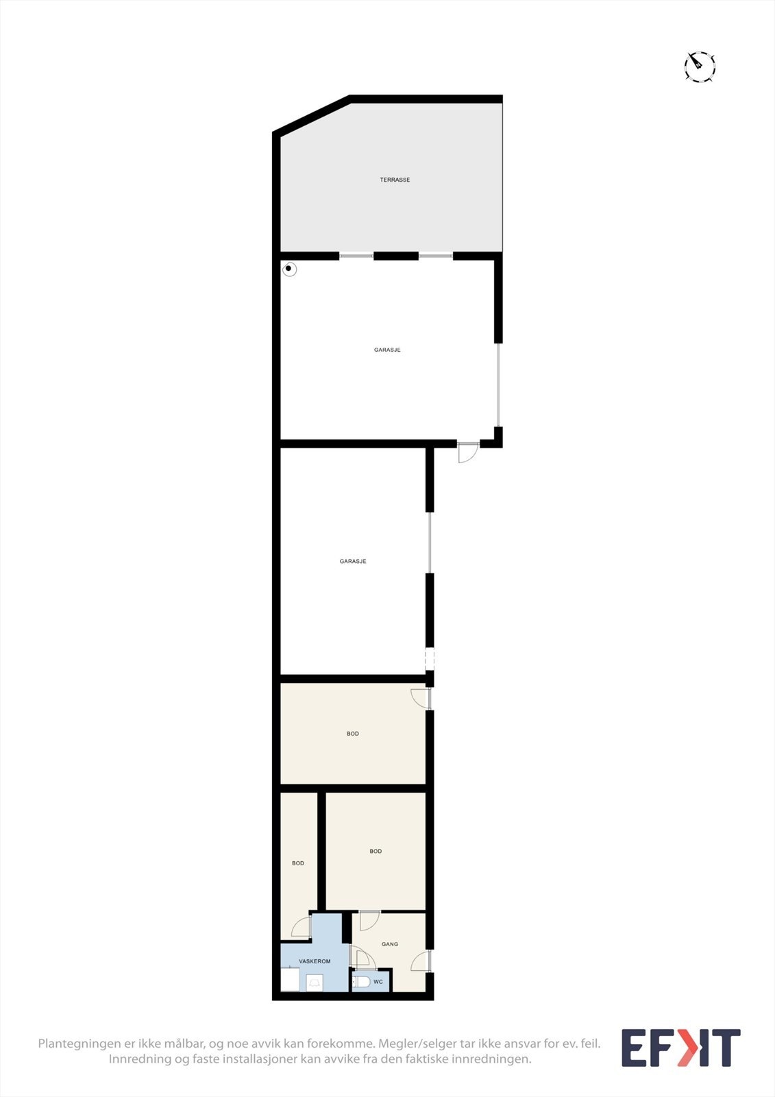 Plantegning underteasje Galleribilde