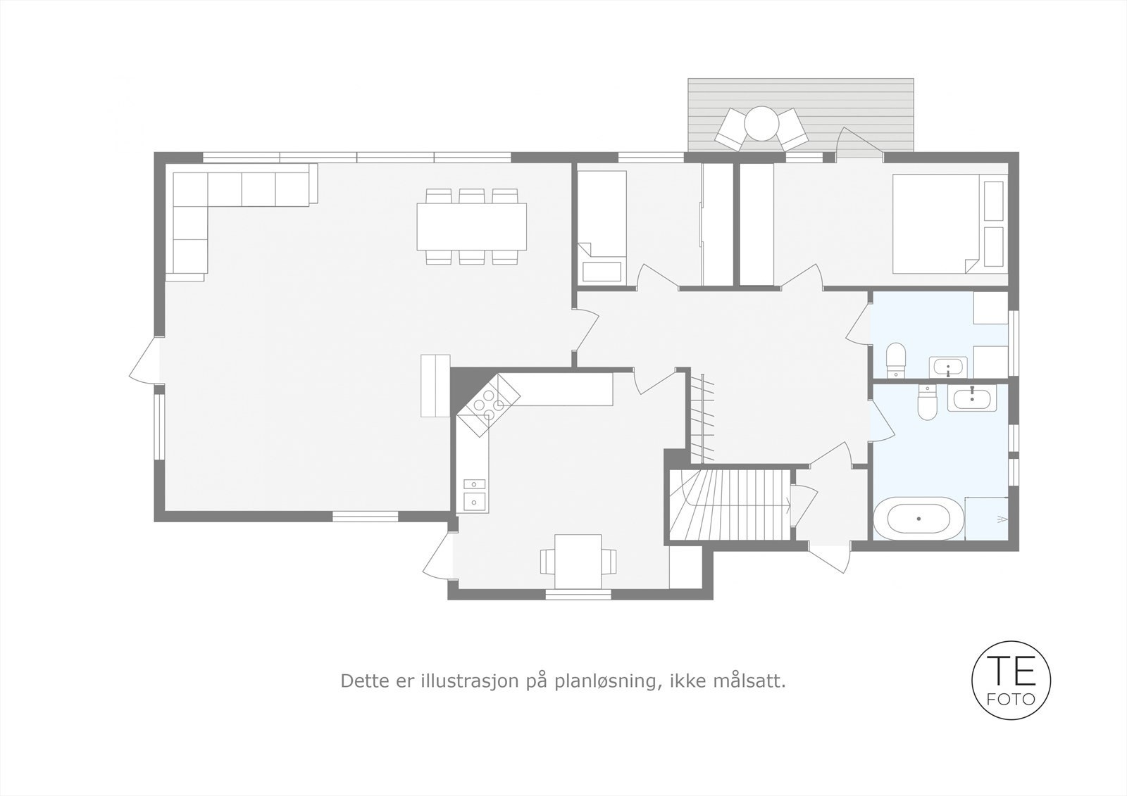 Plantegning for 1.etasje Galleribilde