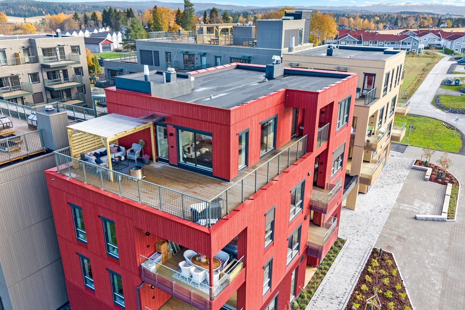Fantastisk toppleilighet med 50 kvm privat takterrasse og 2 garasjeplasser. Galleribilde