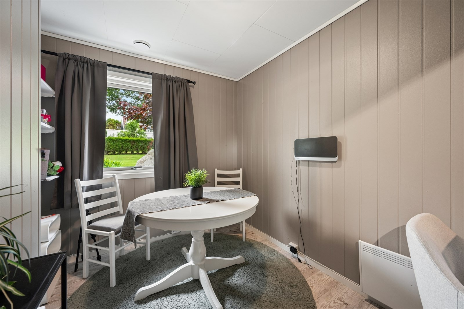Disponibelt rom med plass til for eksempel en liten arbeidsplass. Galleribilde