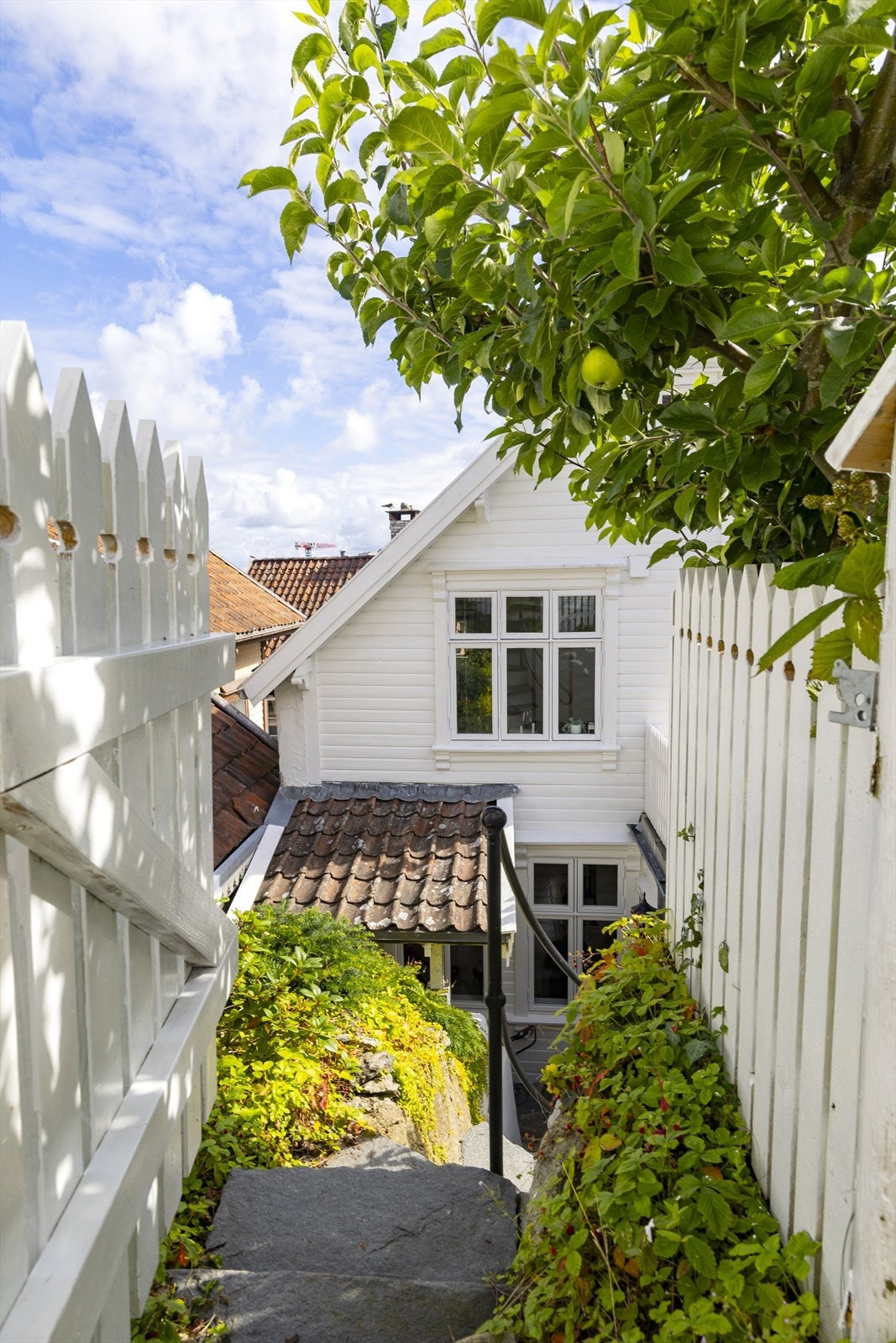 Den frodige hagen gir en følelse av å være i en egen, grønn oase. Galleribilde