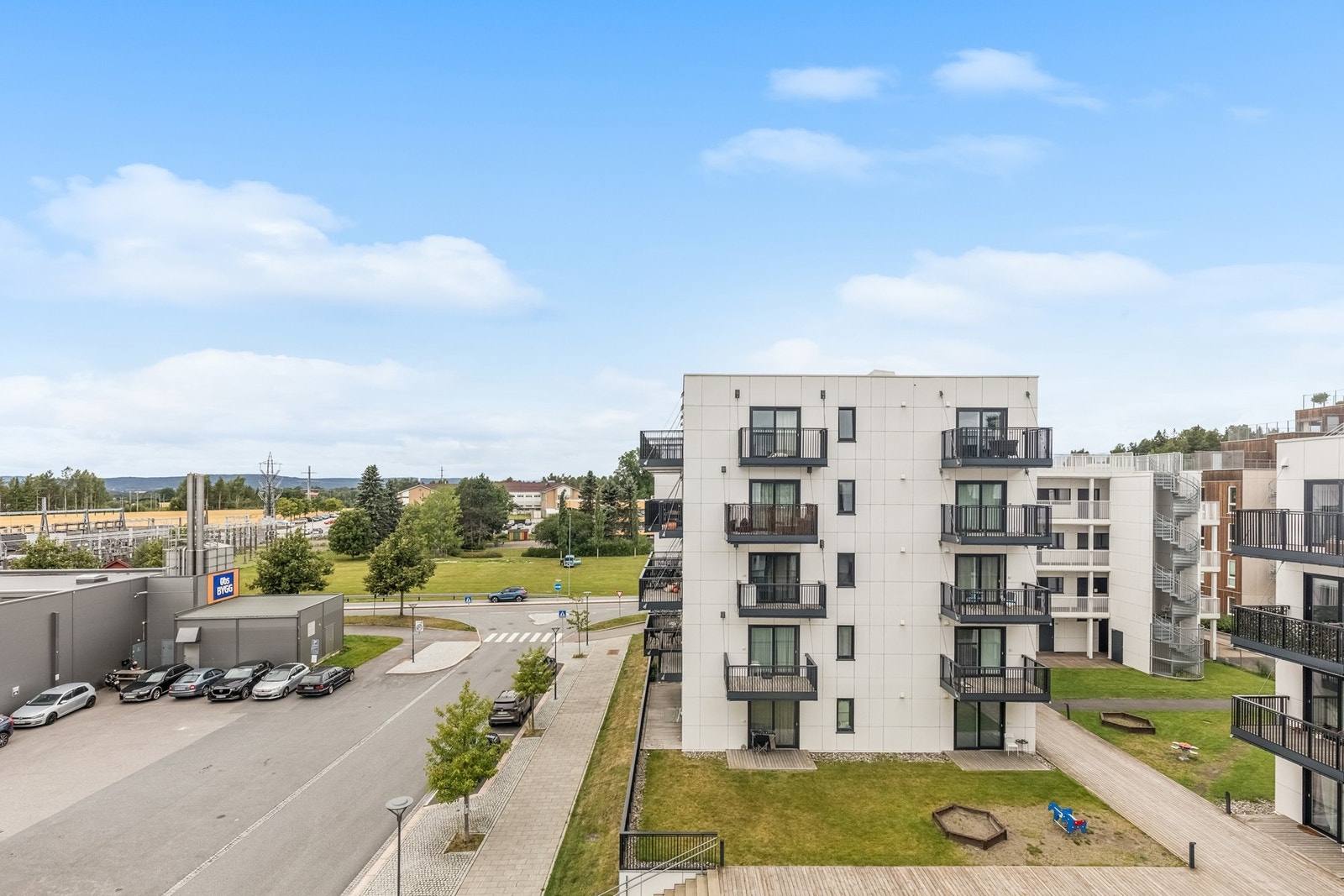 Utsikt fra balkong. Galleribilde