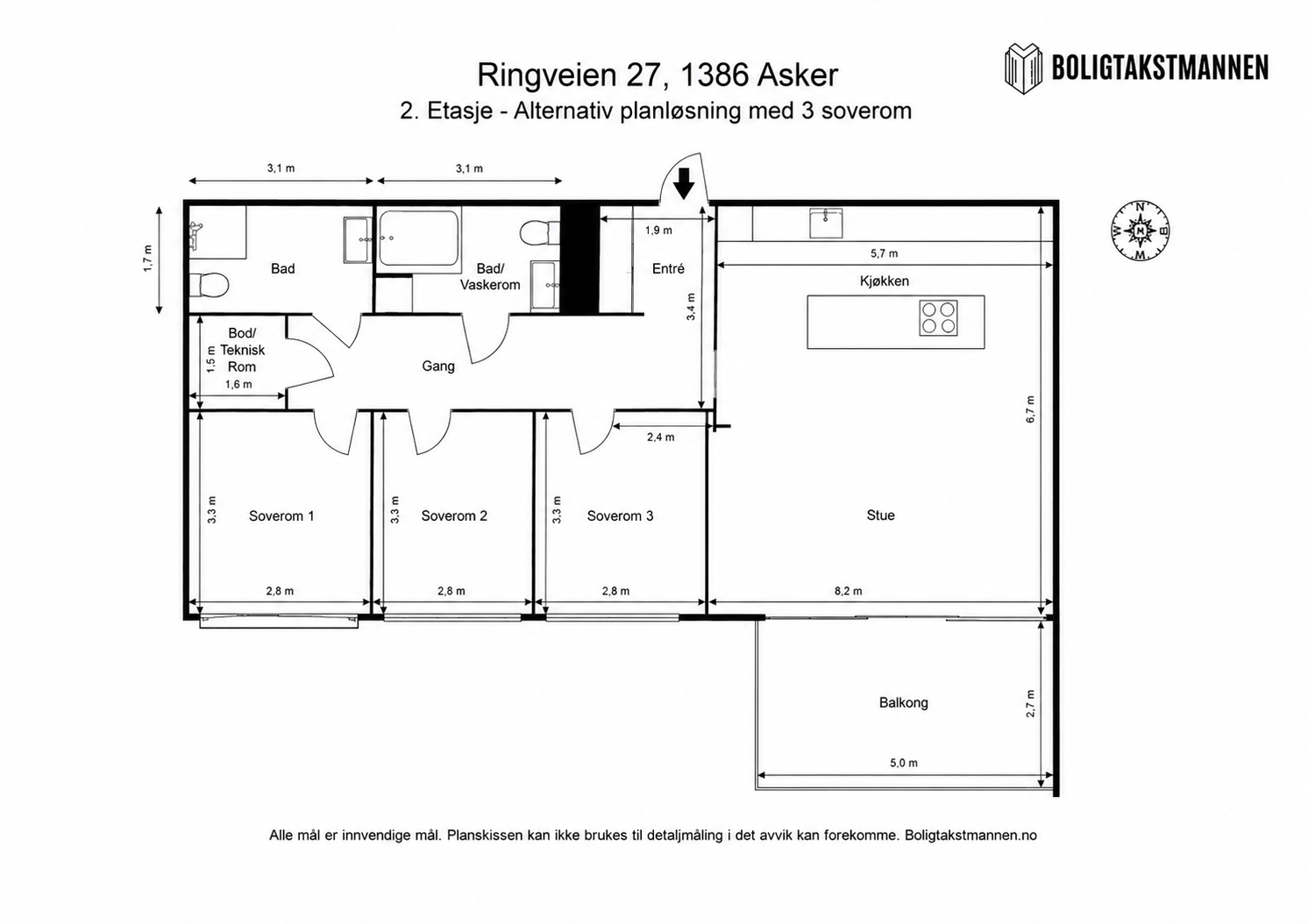 Alternativ plantegning Galleribilde
