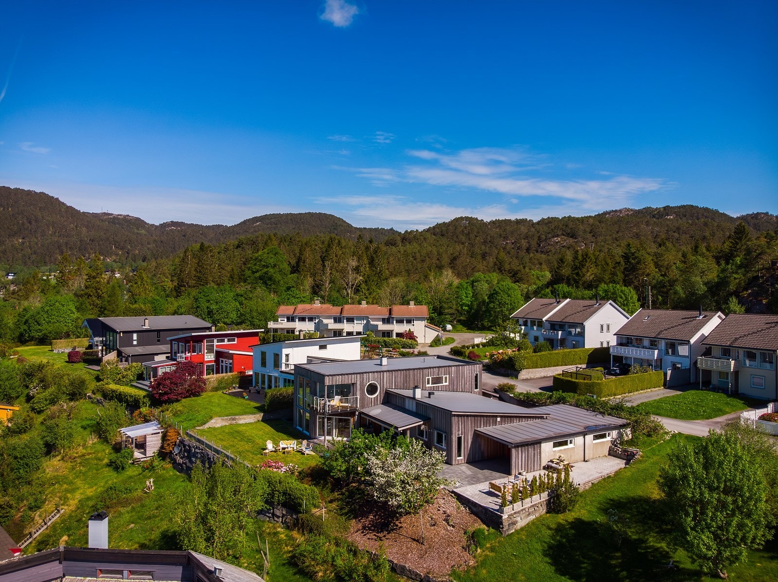 Området består hovedsakelig av eneboliger i rolige og grønne omgivelser. Galleribilde