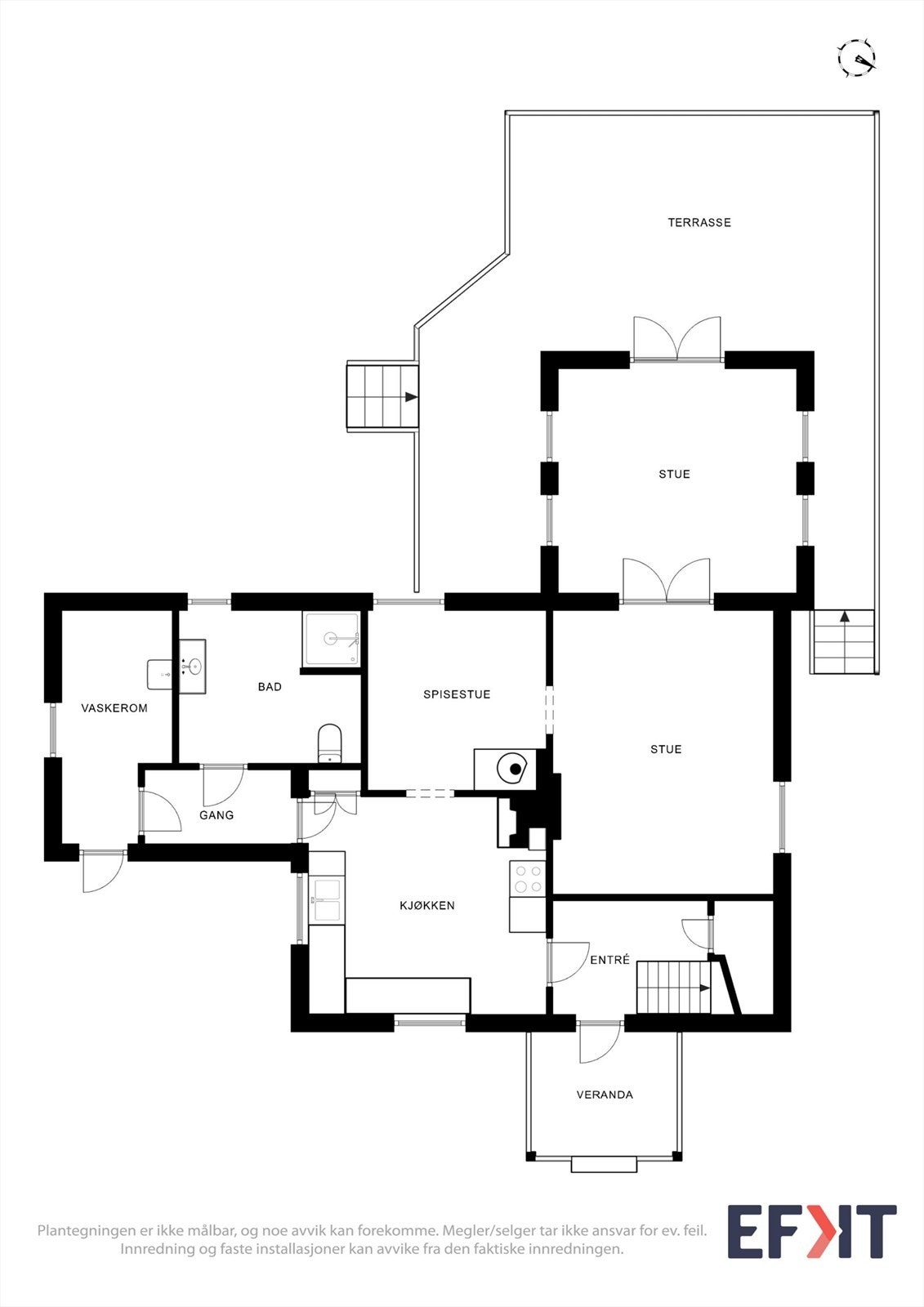 Plantegning 1. etg. Galleribilde