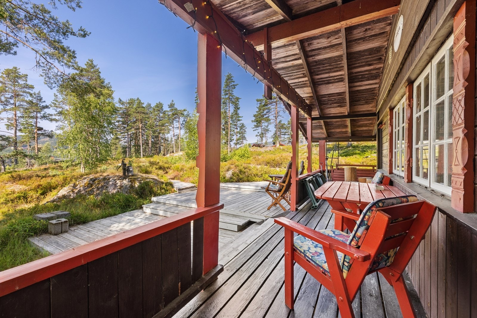 Terrassen er delvis overbygget. Galleribilde