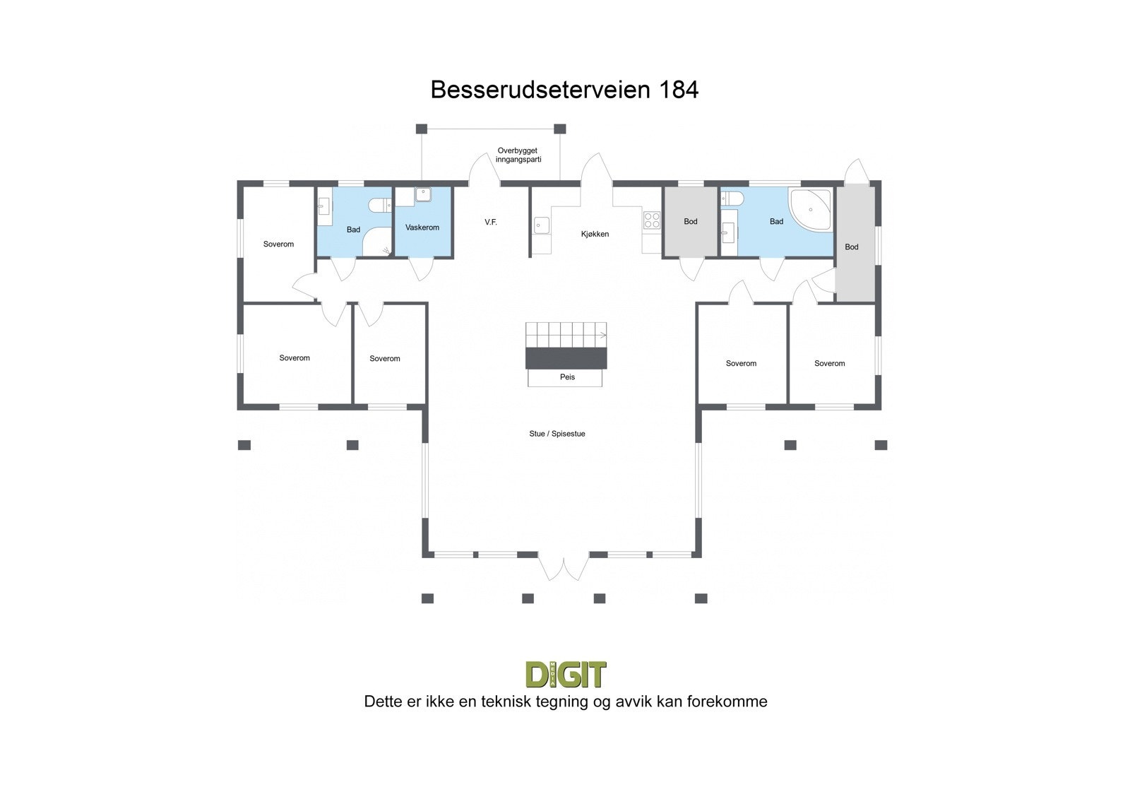 Plantegning Galleribilde