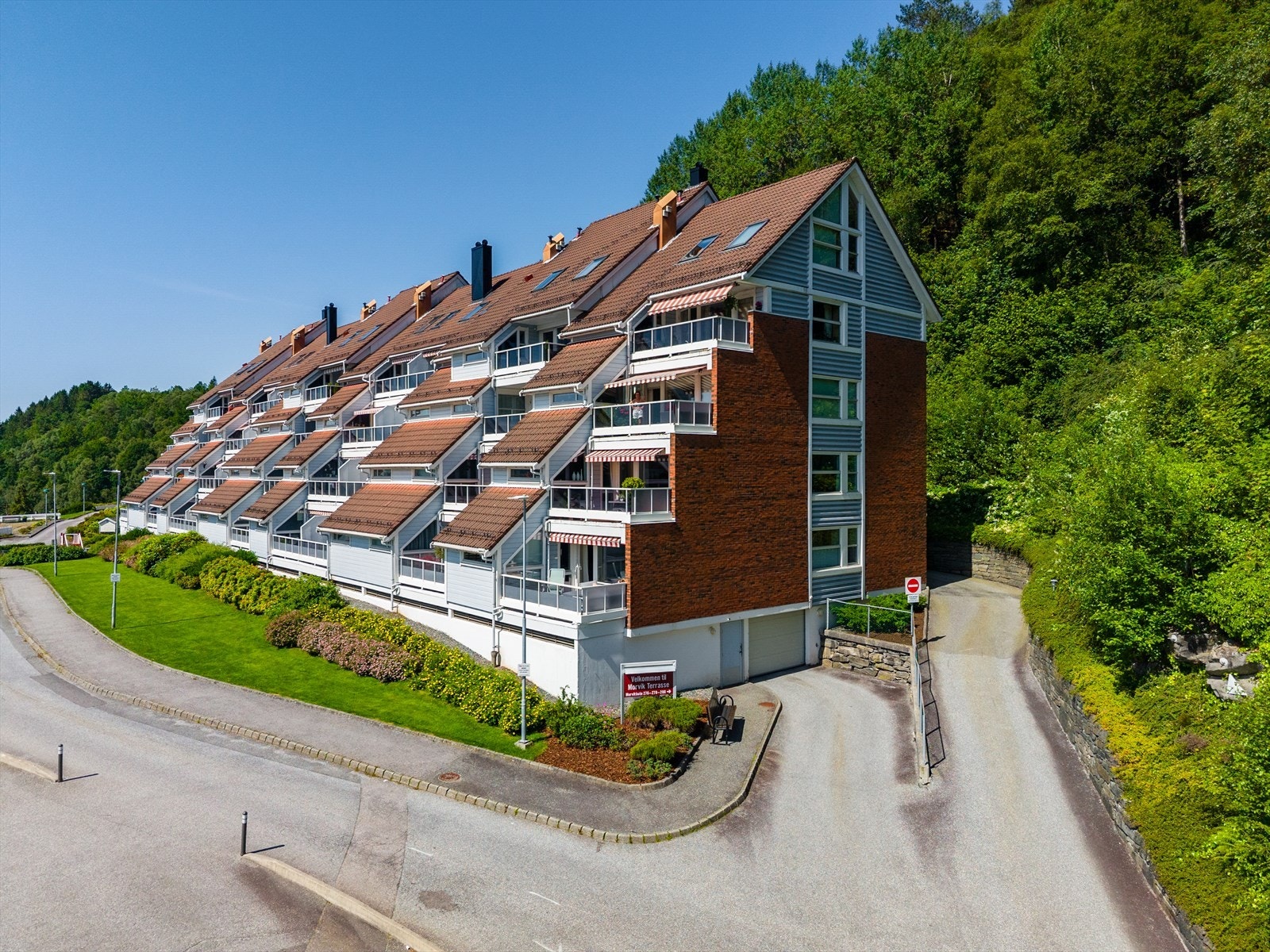 Seksjonssameiet Morvik Terrasse består av 36 boligseksjoner. Galleribilde