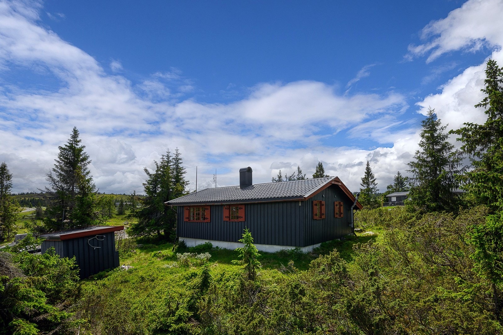 Eiendommen ligger på en festet naturtomt i et område som er under utvikling og fortetting. Det er mulig å koble seg til offentlig vann og avløp på eiendommen. Galleribilde