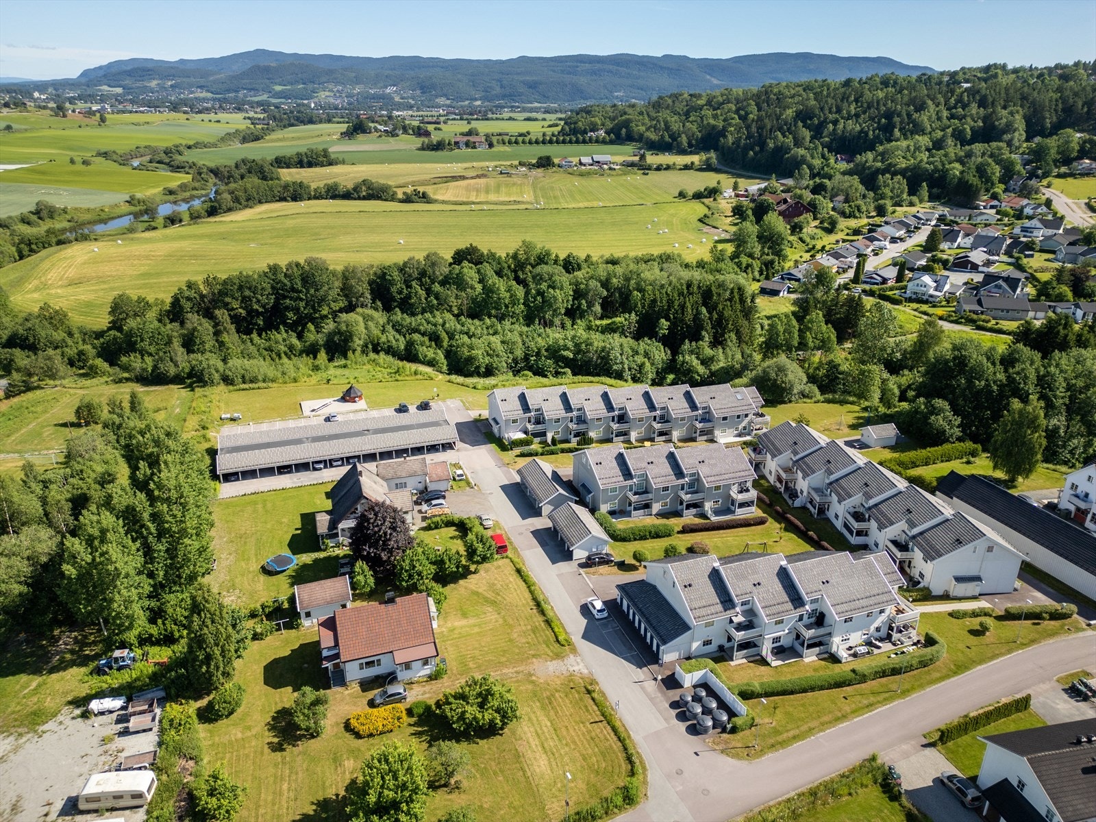 Oversikt over boligfeltet. Galleribilde