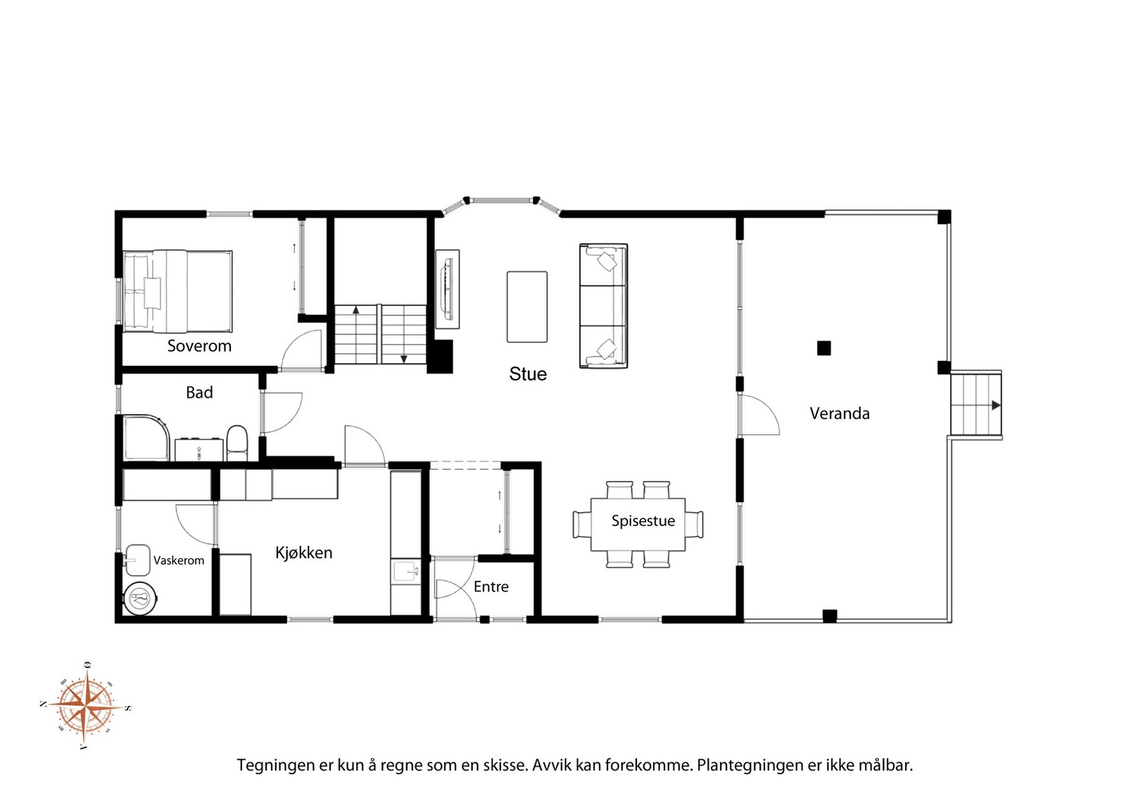 Plantegning hovedetasje Galleribilde