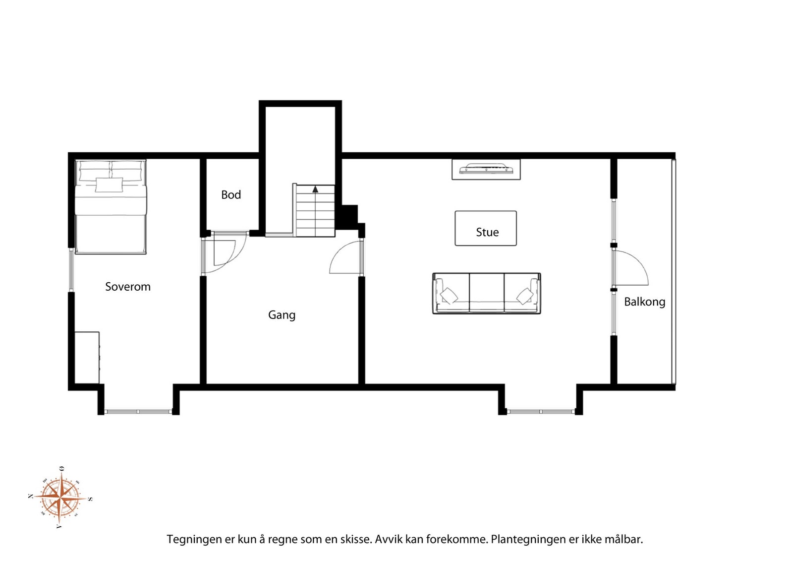 Plantegning 2. etasje Galleribilde