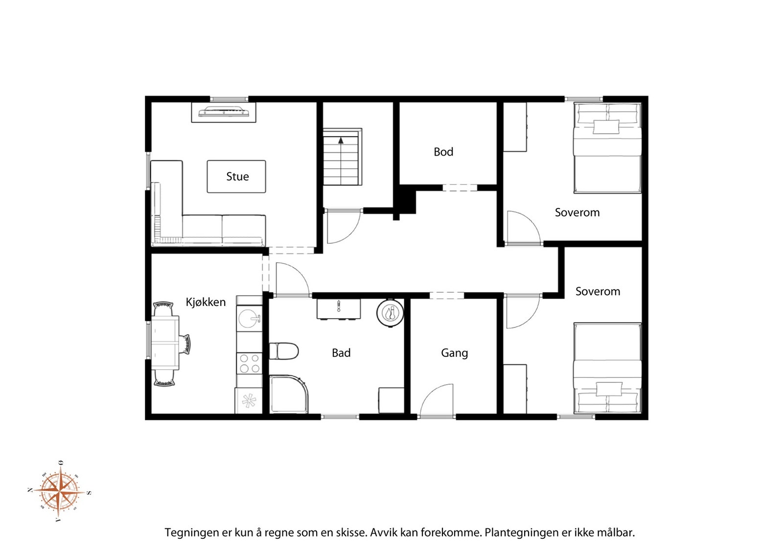 Plantegning underetasje Galleribilde