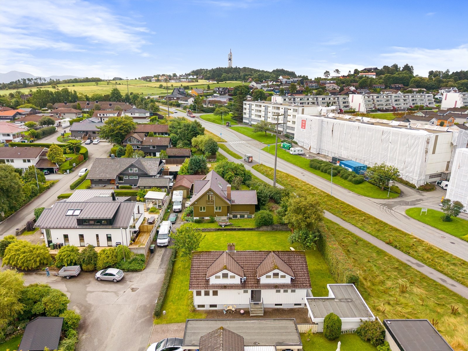 Nærområdet Solborg/Tjensvoll er etablert og rolig. Galleribilde