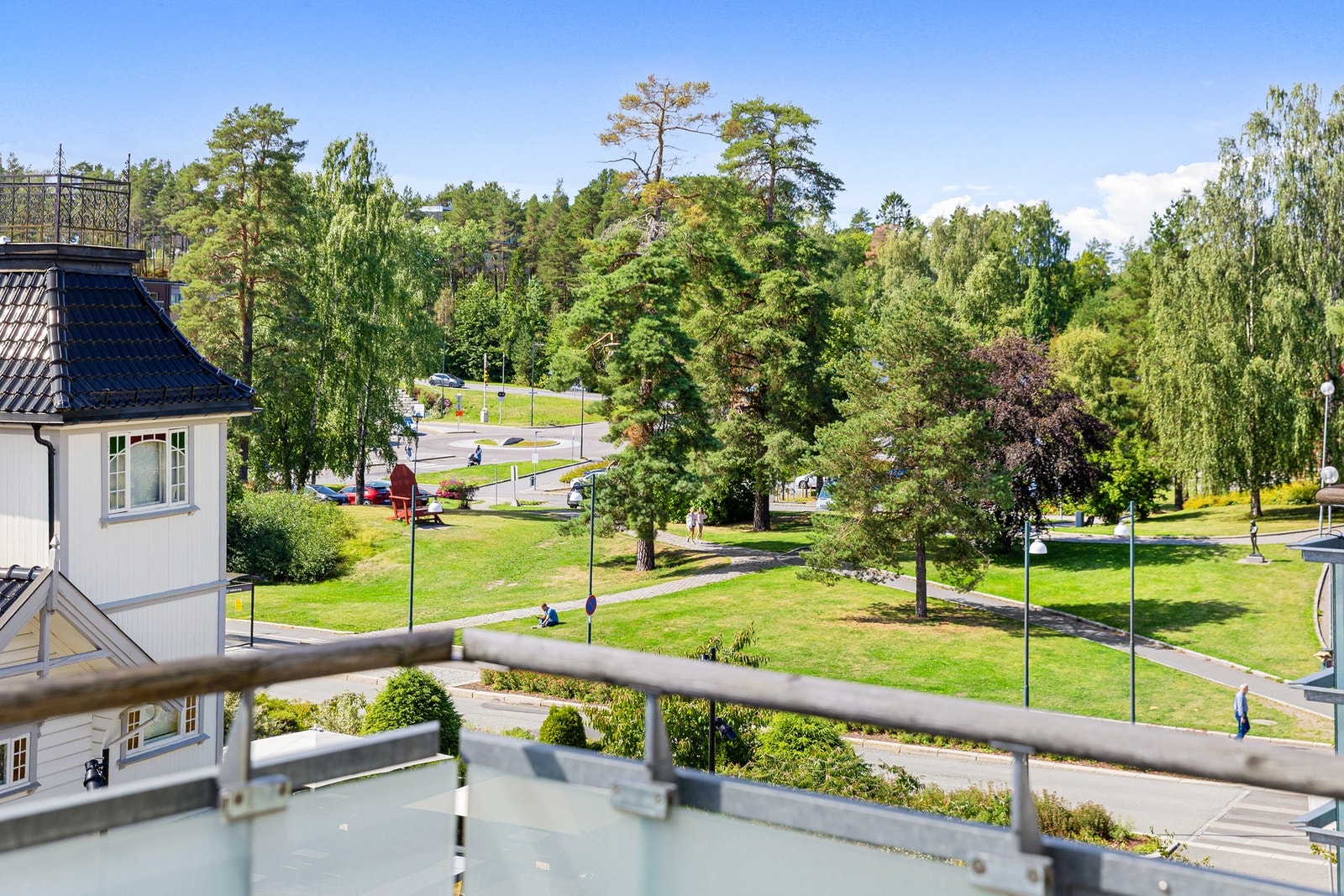 Du har også flott utsikt mot Tårnhuset og Rådhusparken. Galleribilde