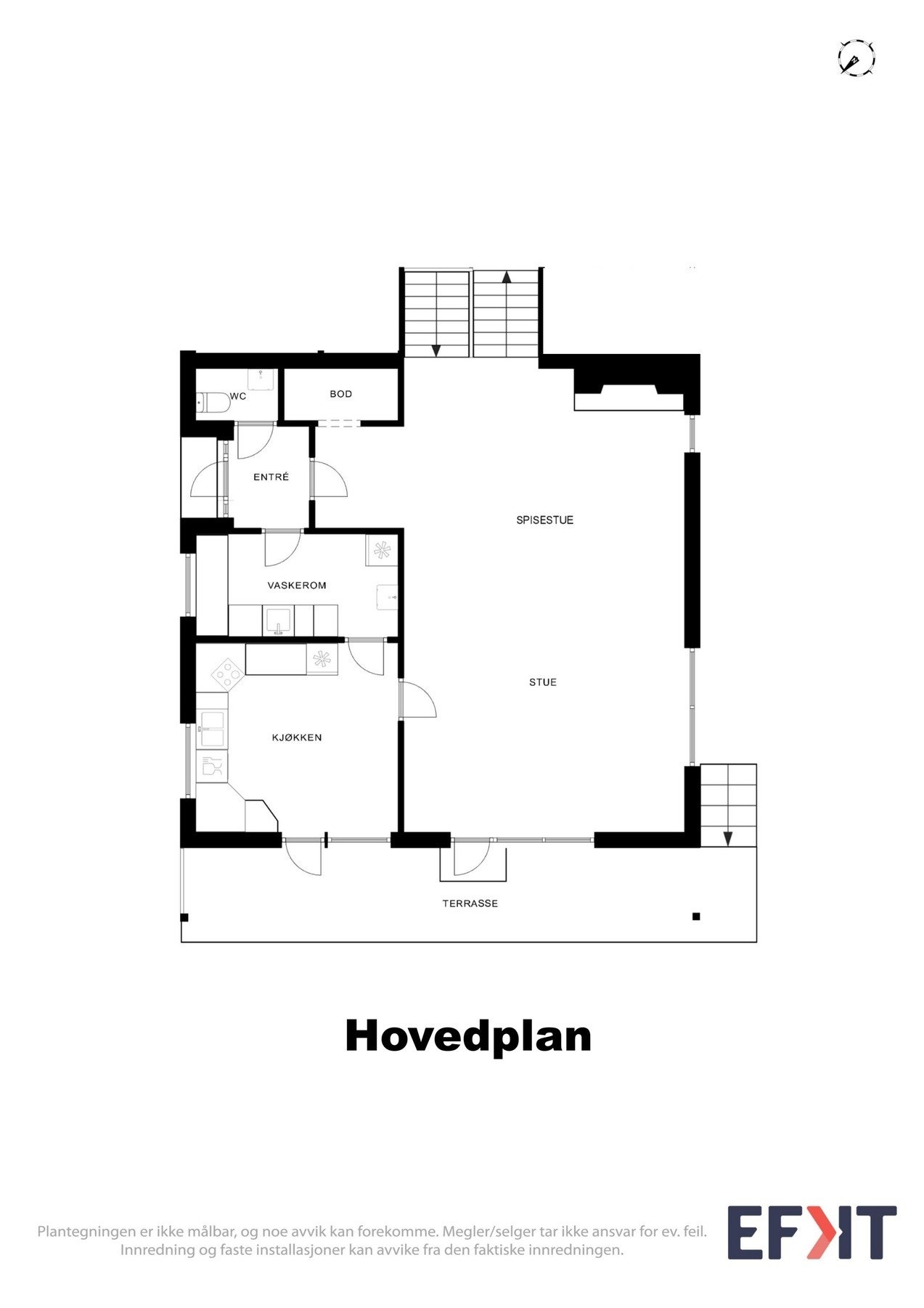 Plantegning hovedplan. Galleribilde