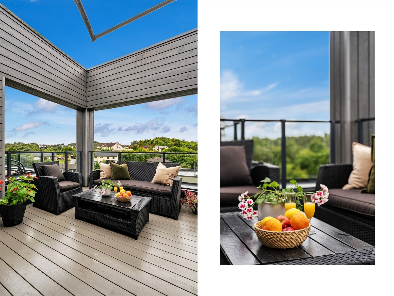 - Denne terrassen måler 18,3 m² - Galleribilde