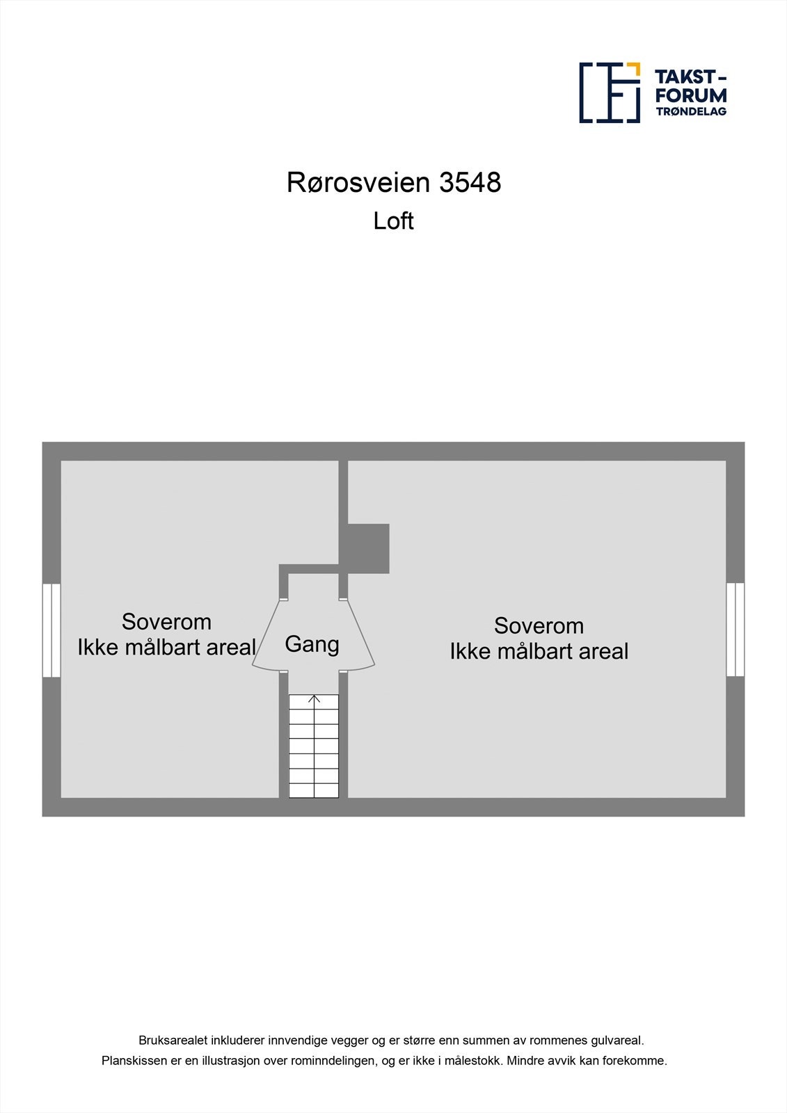 Planskisse loftetasje. Galleribilde