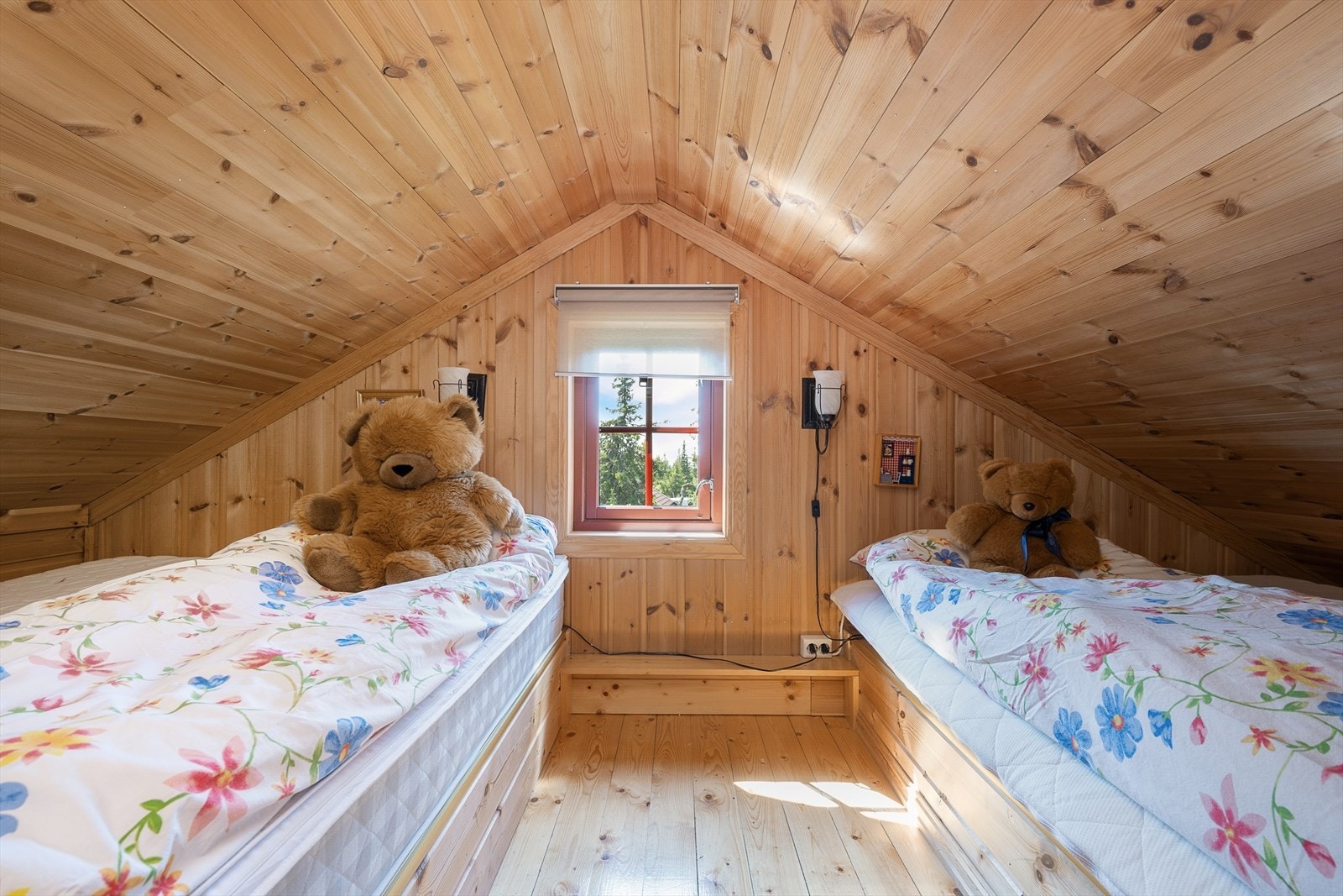 Hemsen er innredet med soveplasser. Ofte et populært sted for de yngste i familien. Galleribilde