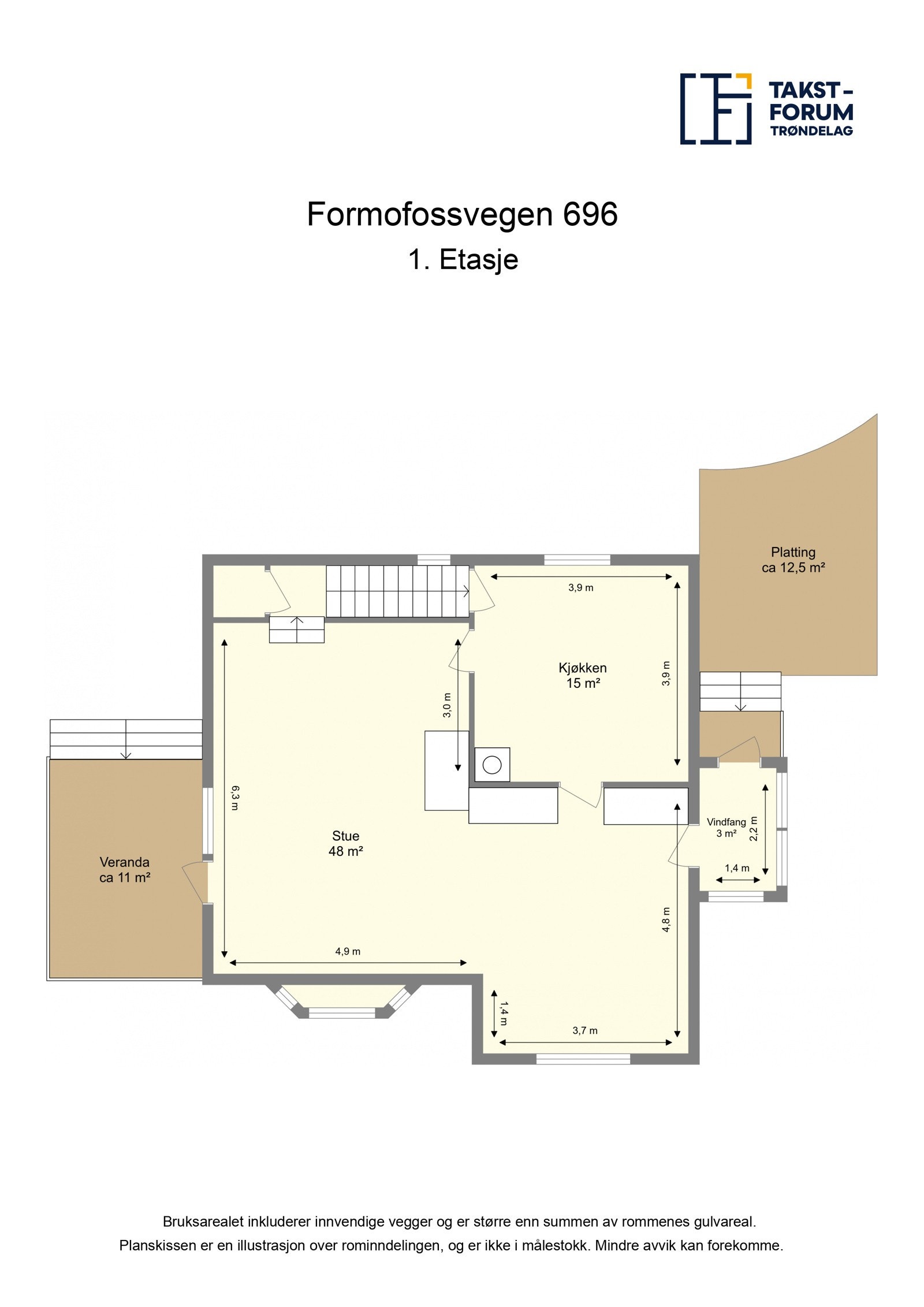 Planskisse 1. etasje Galleribilde