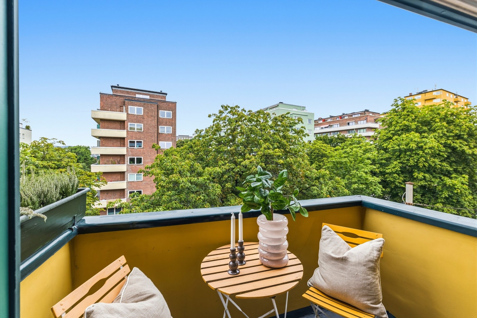 Her bor du høyt og luftig med lite innsyn. Galleribilde