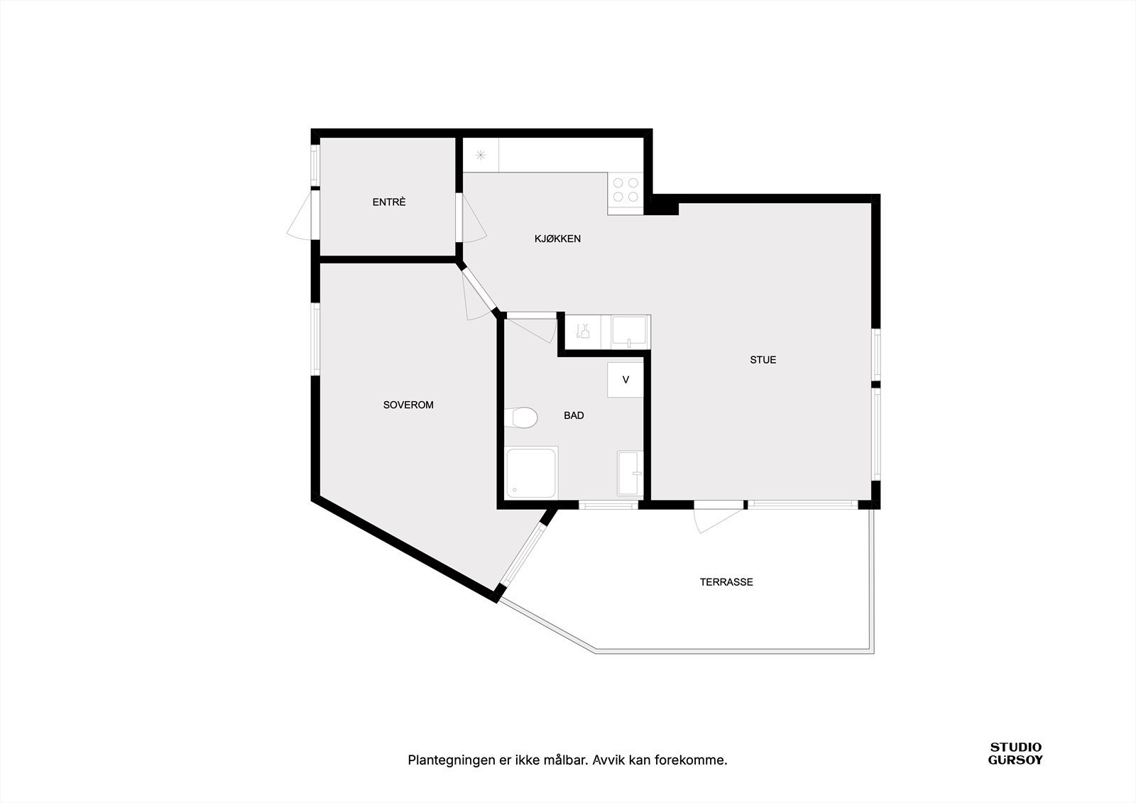 Plantegning | Romlehaugen 18D Galleribilde
