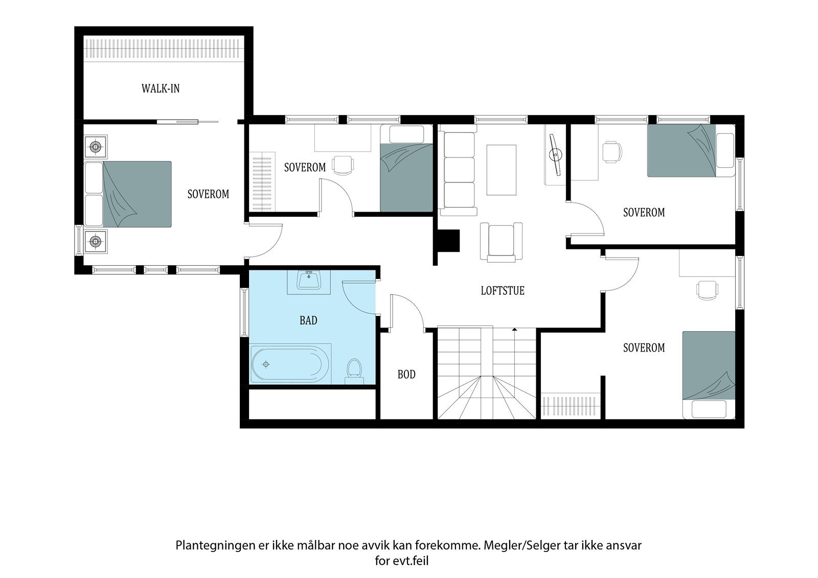 Plantegning 2.etg Galleribilde