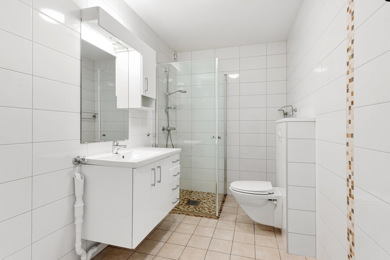 Flislagt bad som ble renovert i 2014. Galleribilde