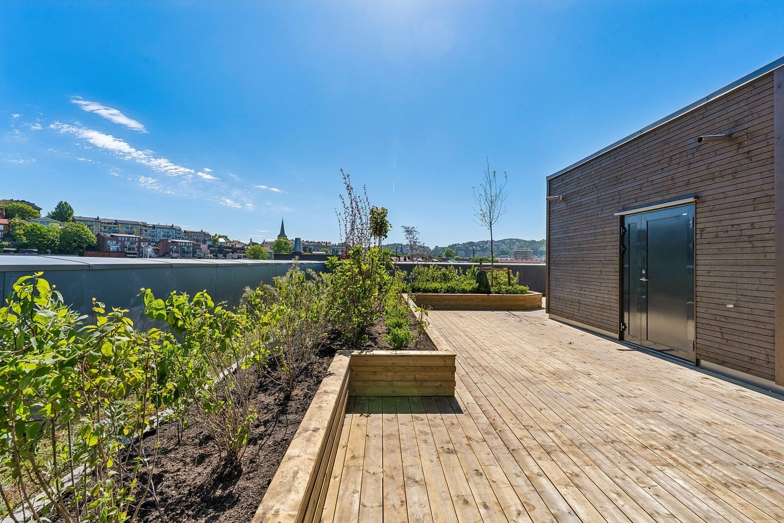 Fantastisk felles takterrasse med 360-graders utsikt. Galleribilde