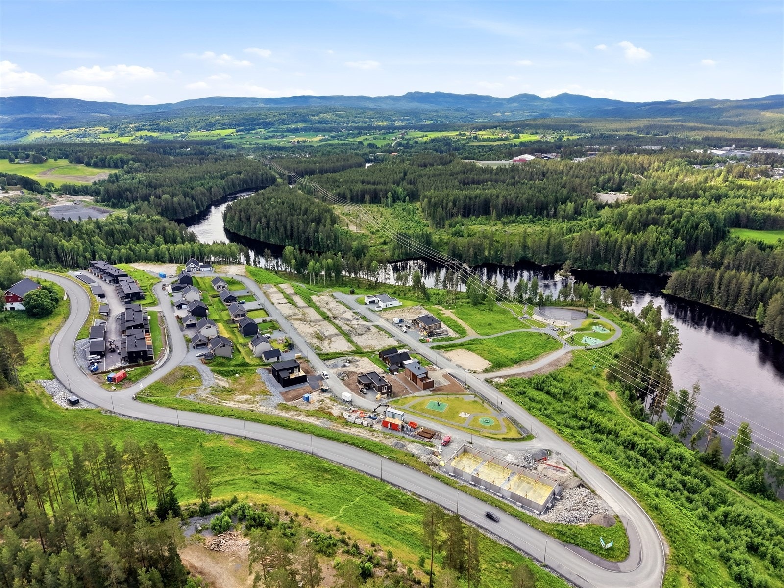 Dronebilde over området (fra sommeren 2026) Galleribilde