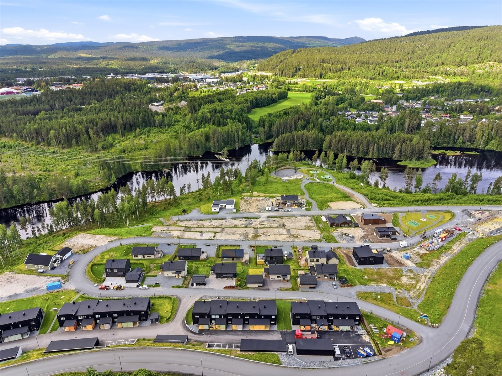 Dronebilde over området (fra sommeren 2026) Galleribilde