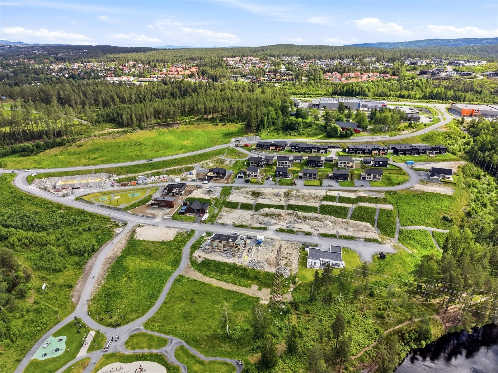 Dronebilde over området (fra sommeren 2026) Galleribilde