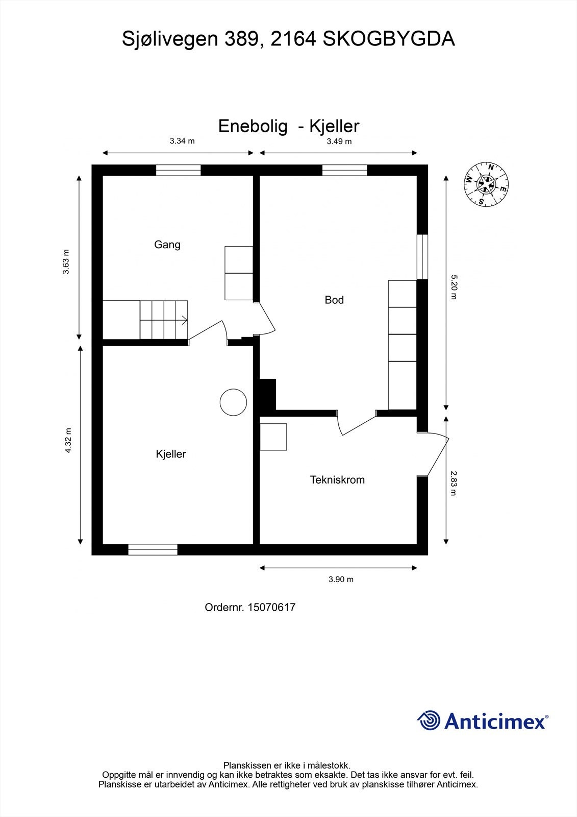 Plantegning - Kjeller. Galleribilde