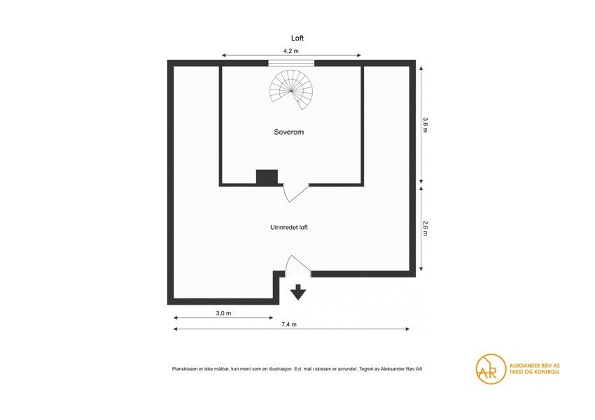 Plantegning Loft Galleribilde