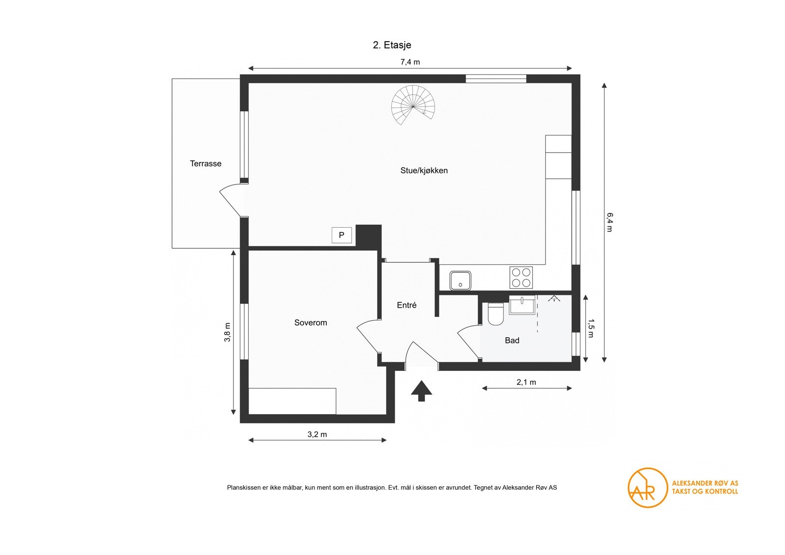 Plantegning 2. Etasje Galleribilde
