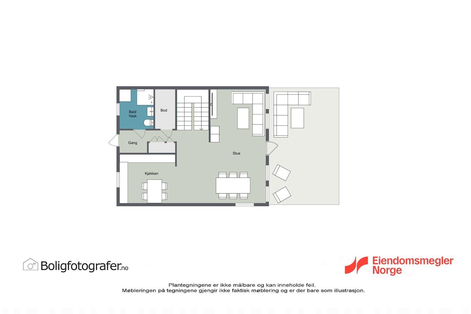Plantegning 1.etg Galleribilde