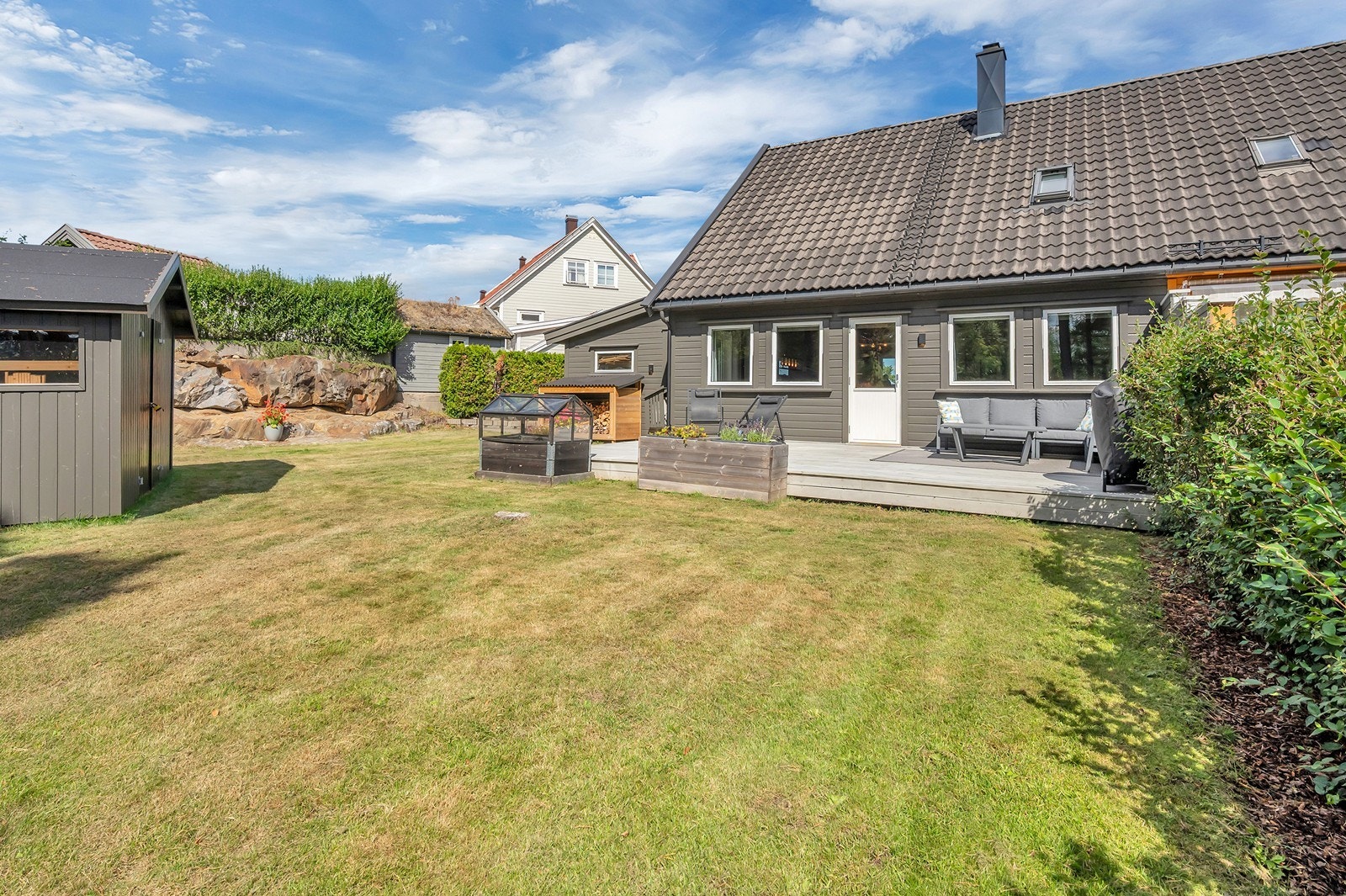 Flott og skjermet uteområde Galleribilde