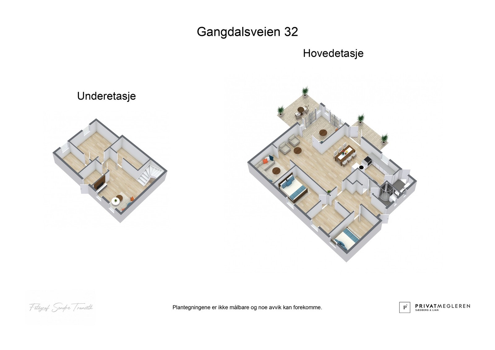 - 3D plantegning (ikke målbart) - Galleribilde