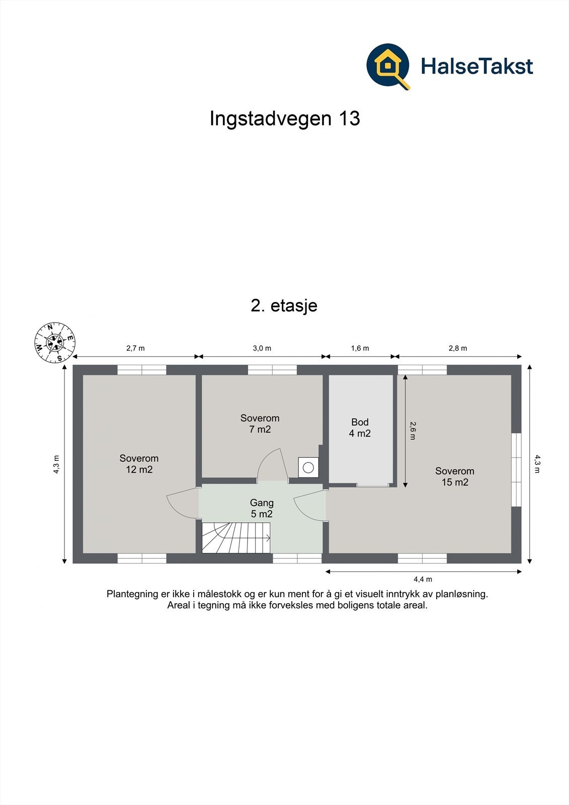 Planskisse - 2. etasje Galleribilde
