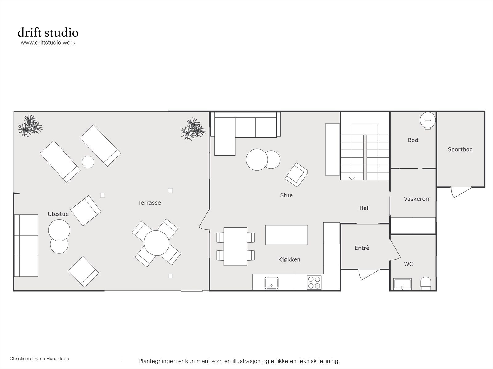 - Plantegning 1.etasje - Galleribilde