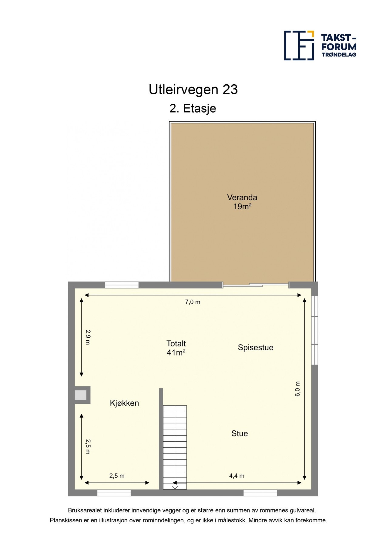 Plantegning 2. etasje Galleribilde