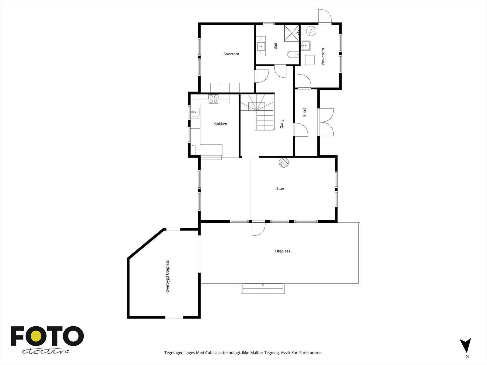 Plantegning 1. etg. Galleribilde