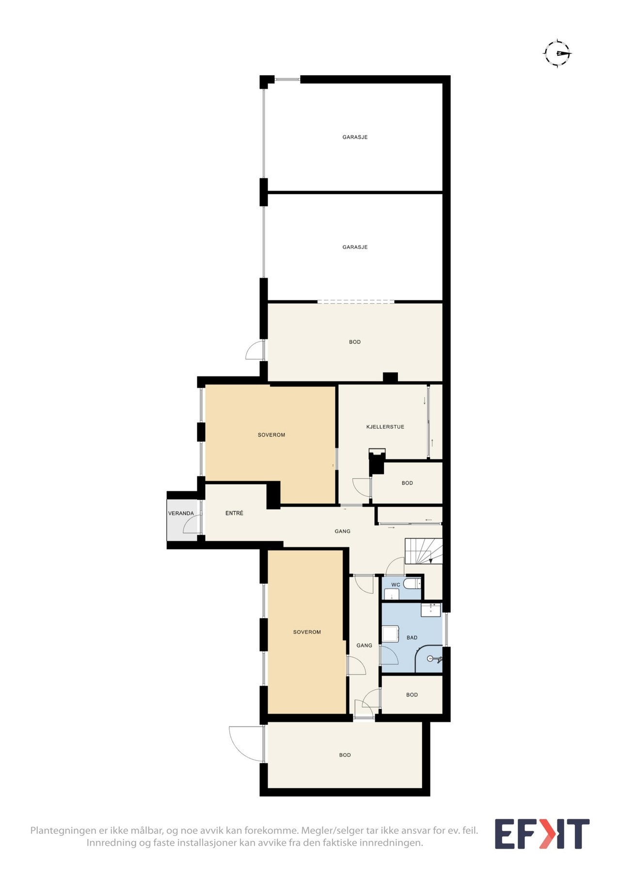 Planskisse 1.etg Galleribilde