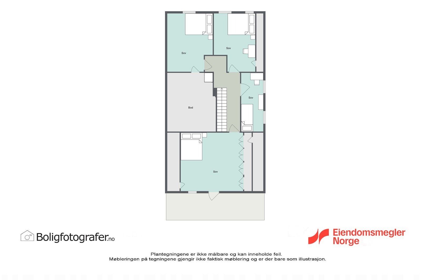 Plantegning loftsetasje Galleribilde
