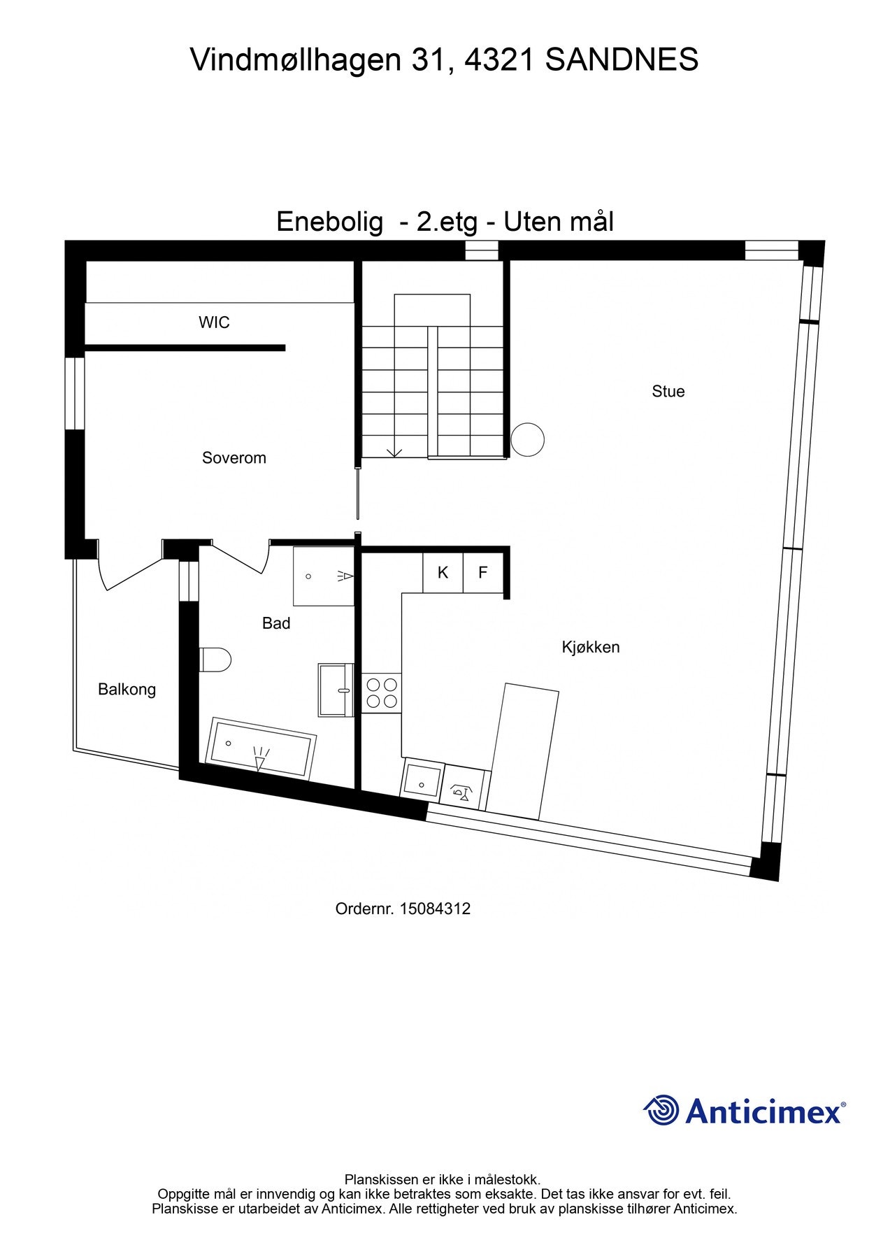 Plantegning 2.etasje Galleribilde